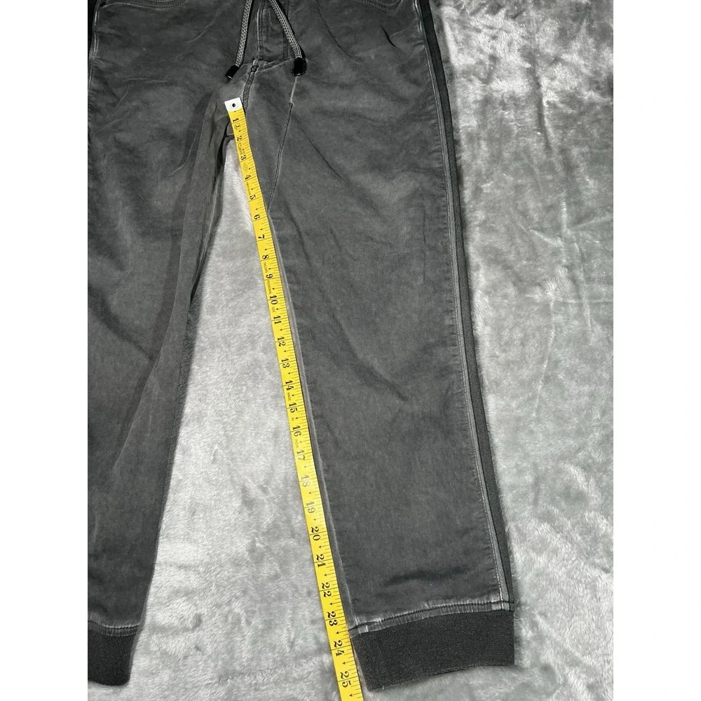 Diesel Pants Men Size 28 Narrot Denim Sweat Distressed Grey Jogger Made In Italy